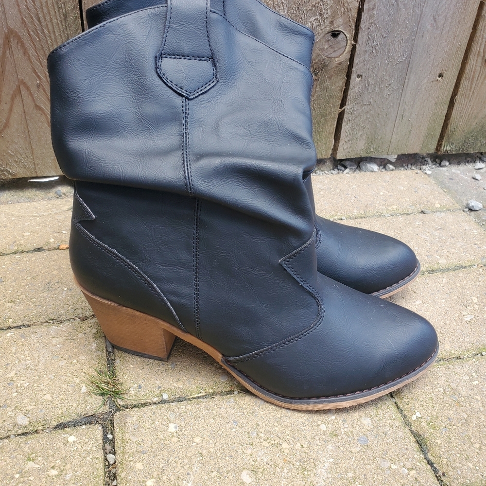Charles Albert Slouch Western Cowboy Boots Women's Size 11- Fit like 9.5-10 EUC - Picture 3 of 13